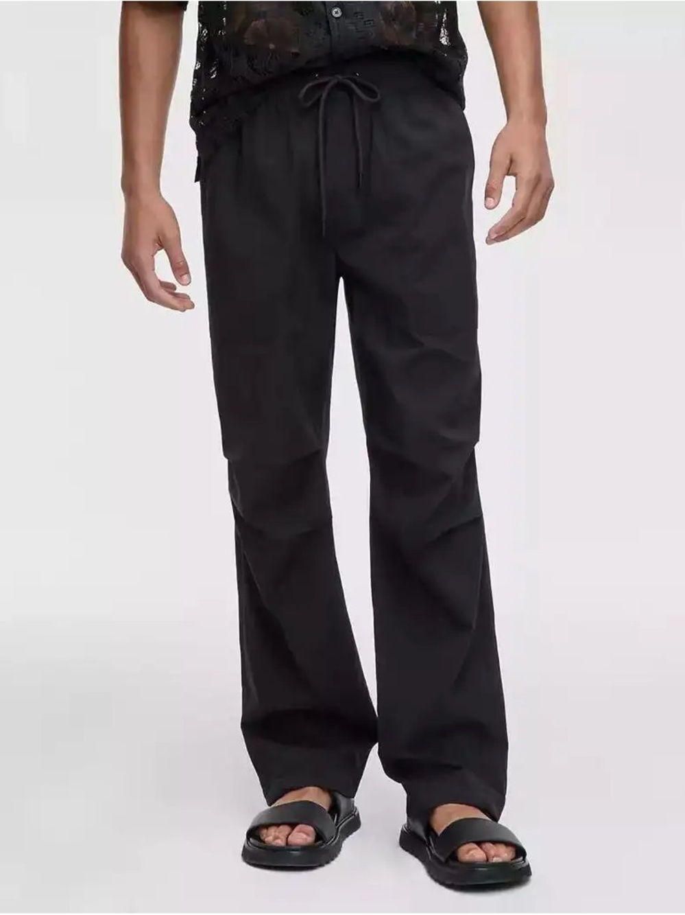 Mode of One Men Black Stretch Ripstop Parachute Utility Cargo Pants Medium NWT